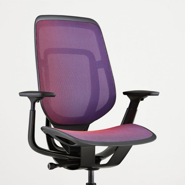 Black and purple Steelcase Karman chair