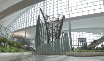The Shell installation at Terminal A at Zayed International Airport