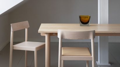 Wooden Kumu chairs by Pekka Koivikko for Nikari