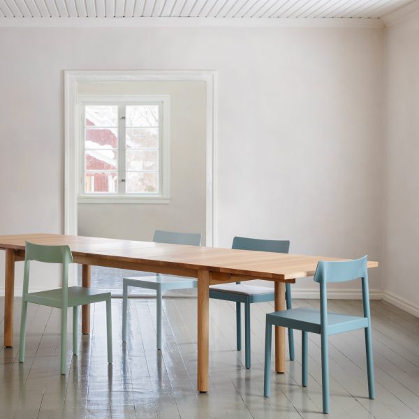 Blue and green Kumu chairs by Pekka Koivikko for Nikari