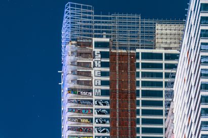 Oceanwide plaza graffiti