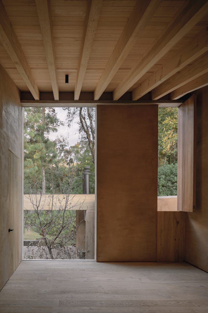 A room with various opens