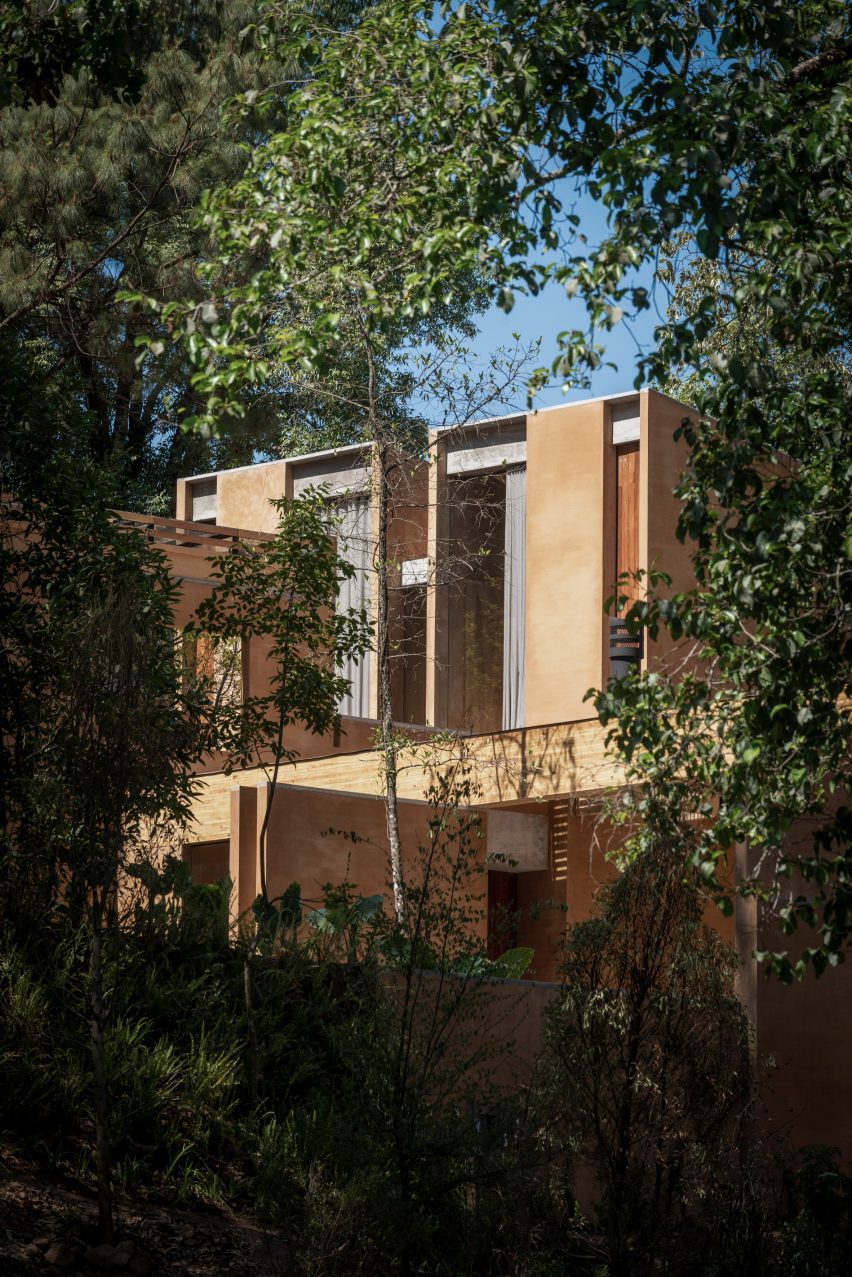 House surrounded by trees