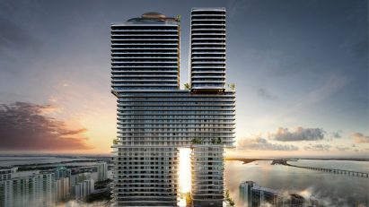Mercedes Benz tower in Miami