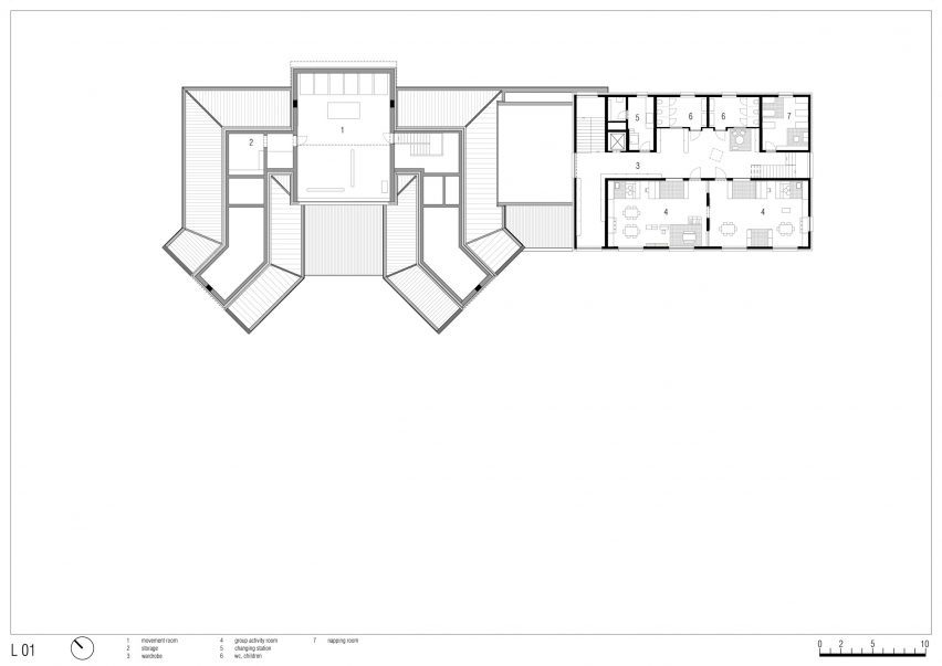 First floor plan of Tartan School by MoDus Architects