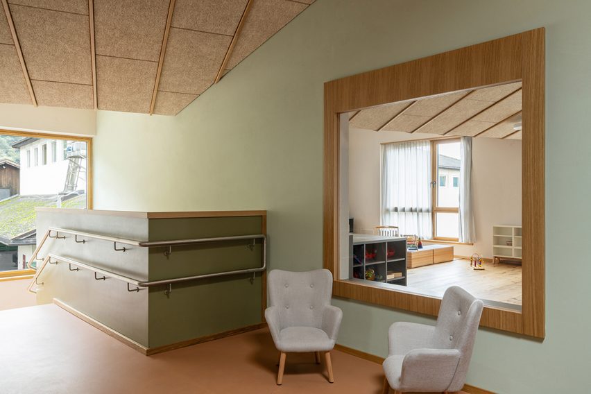 Sitting area of educational extension