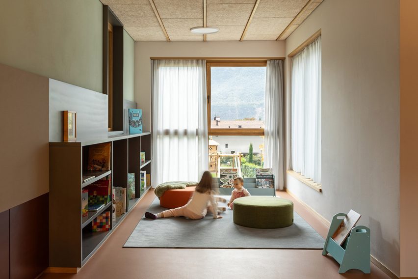 Nursery school activity room for children