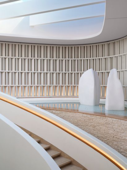 The lobby of One&Only Aesthesis resort by Muza Labs
