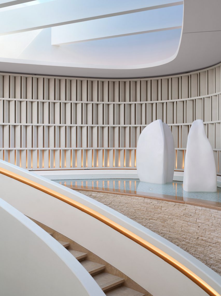 The lobby of One&Only Aesthesis resort by Muza Labs