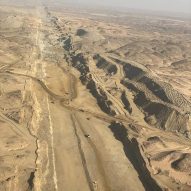 The Line megacity under construction at Neom