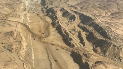 The Line megacity under construction at Neom