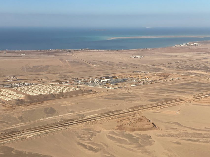 The Line under construction
