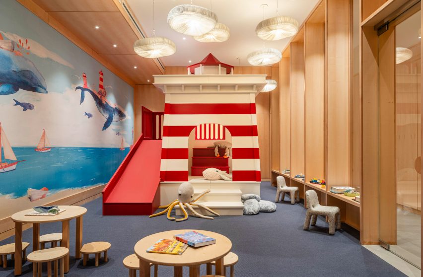 A kids playroom in Brooklyn tower