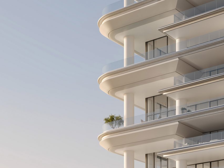 Residential skyscraper with terraces