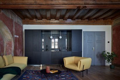 Living room of house in Český Krumlov, Czech Republic by ORA