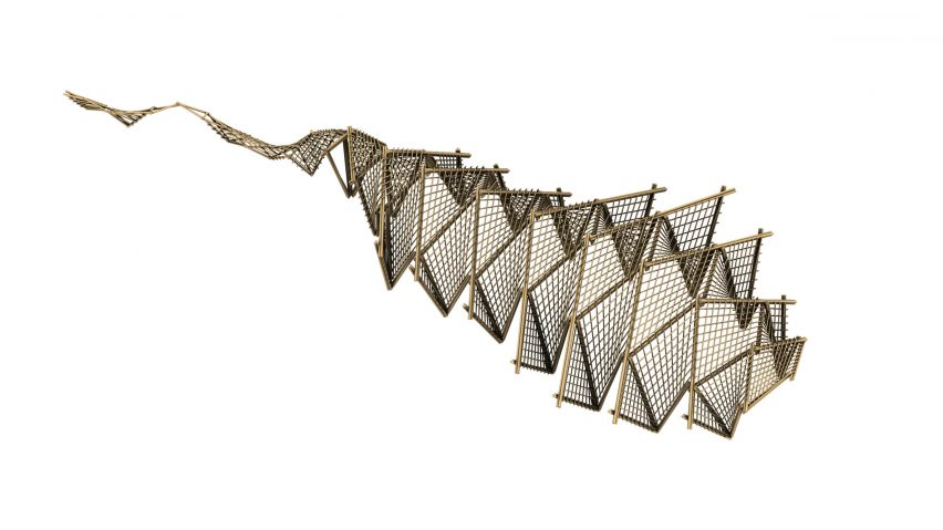 Structural isometric drawing of the Overwater Restaurant