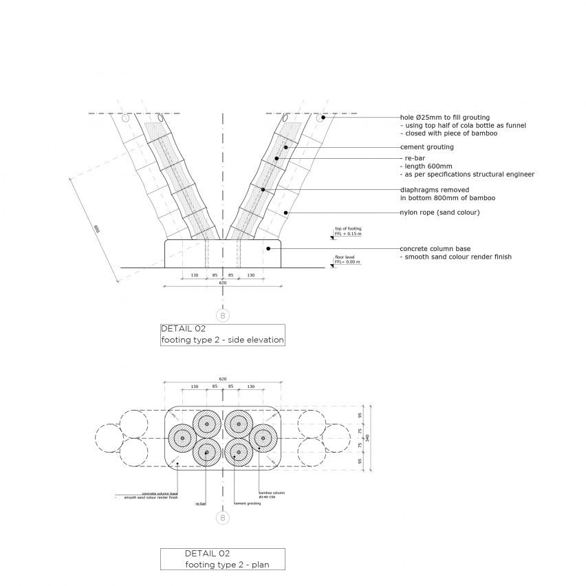 Detail drawing of the Overwater Restaurant