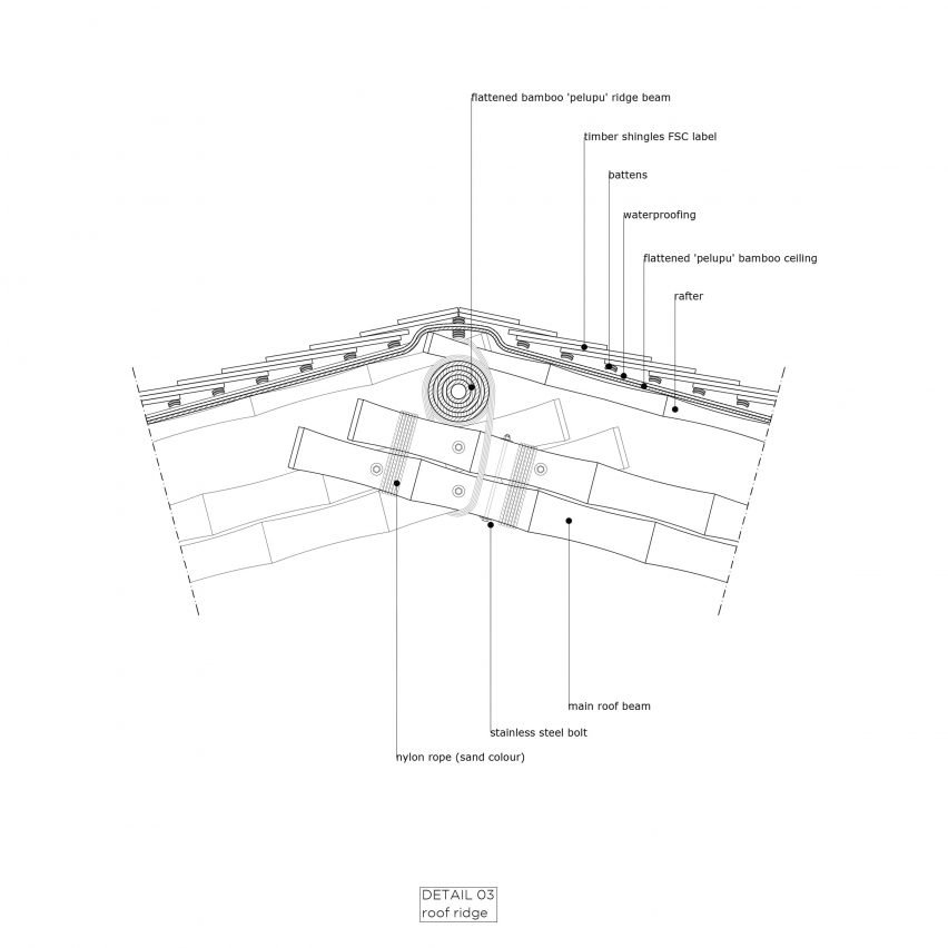 Detail drawing of the Overwater Restaurant