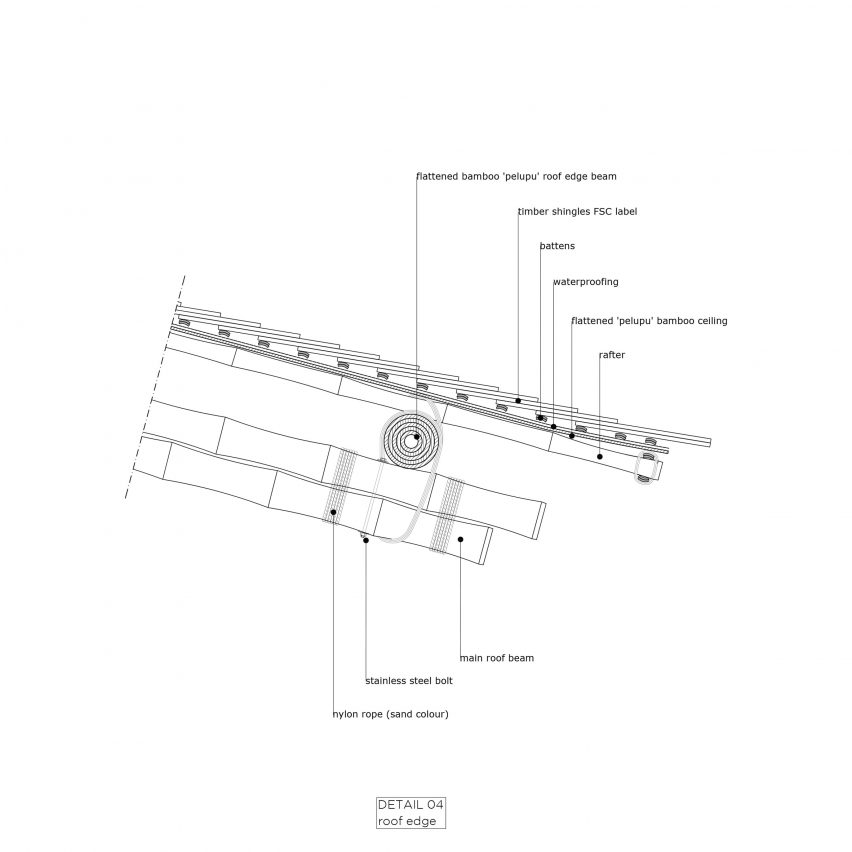 Detail drawing of the Overwater Restaurant
