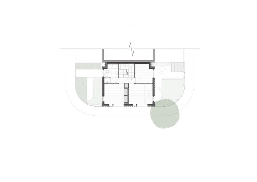 First floor plan of Peckham house by Surman Weston