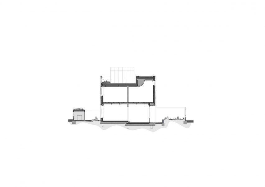 Section of Peckham house by Surman Weston