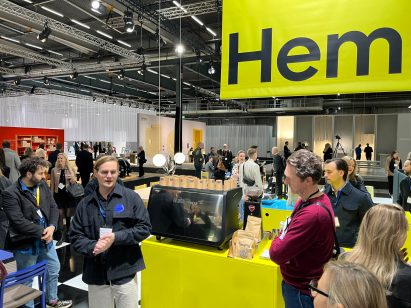 HEM’s CEO Petrus Palmér addressing visitors on the HEM stand