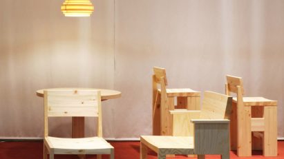 Pine furniture at Stockholm Furniture Fair