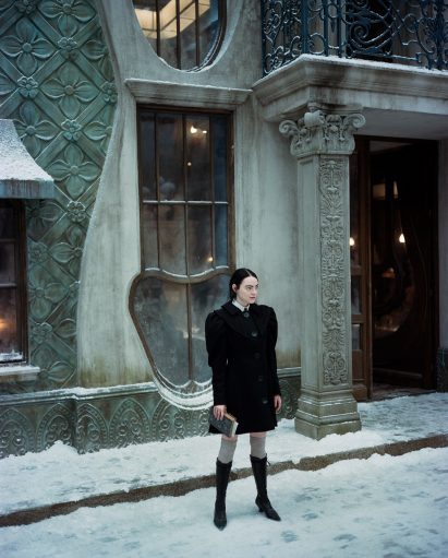 Actor Emma Stone as Bella Baxter in Paris