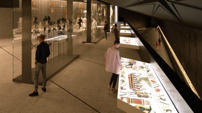 Museum interior in Normandy