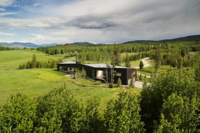Mountain house in Wyoming
