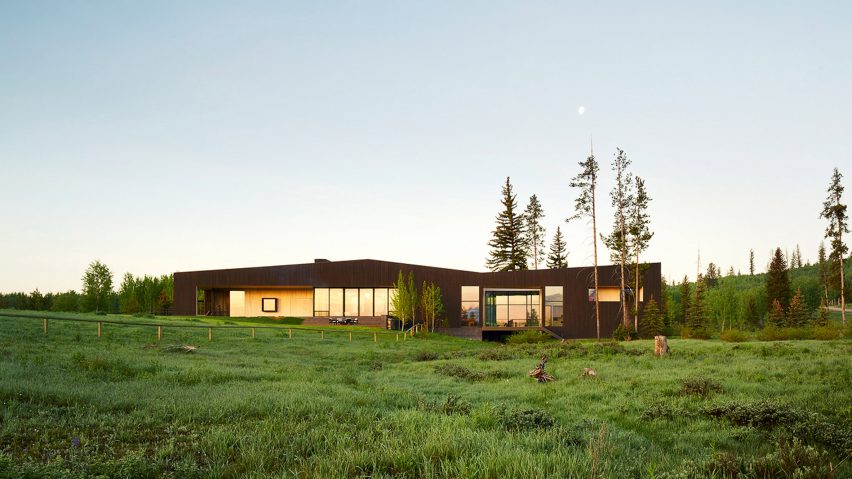 Mountain house in Wyoming