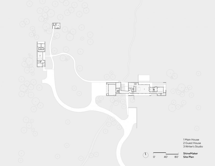 Architectural site plan drawing