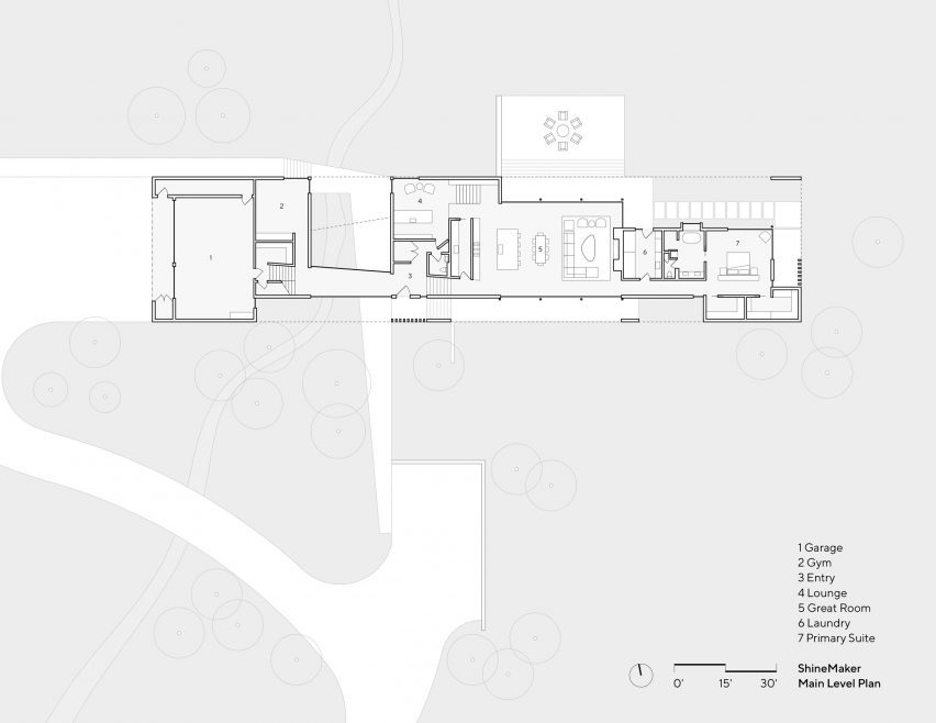 Architectural plan drawing