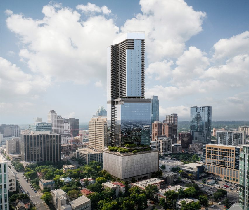 Sixth and Guadalupe tower in Austin