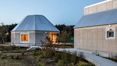 Hoji Gangneung concrete houses by AOA Architects