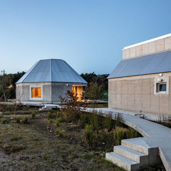 Hoji Gangneung concrete houses by AOA Architects