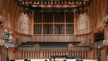 Theatre stage at Bristol Beacon by Levitt Bernstein
