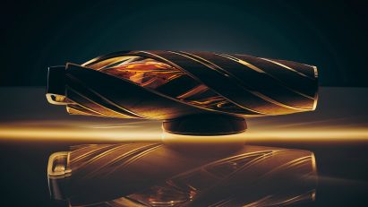 The Horizon, a sculptural whisky vessel designed by Bentley and The Macallan