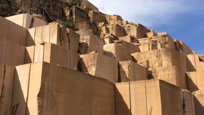 Sandstone quarry in Italy
