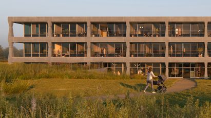 Hayes Park housing at the Heinz headquarters by Studio Egret West