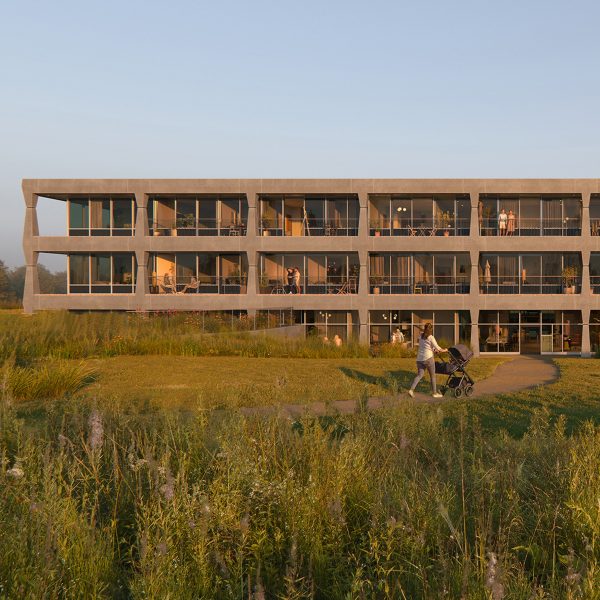 Hayes Park housing at the Heinz headquarters by Studio Egret West