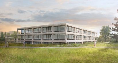 Heinz headquarters in London with a sculptural concrete frame exterior