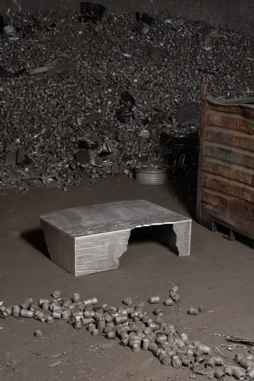 Coffee table from One Side Sawn collection by Studio ThusThat