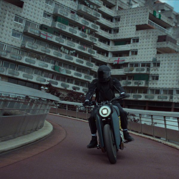 Motorbike in The Kitchen movie with filming location at Les Damiers