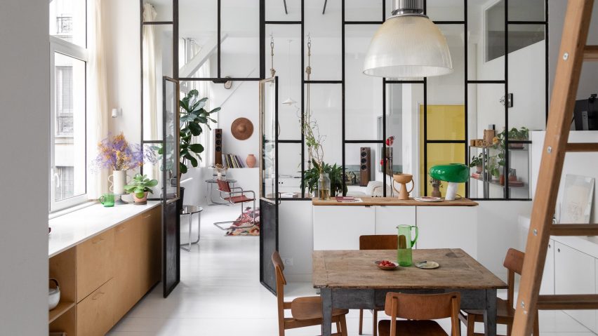 Kitchen of Timbaud apartment by Isabelle Heilmann