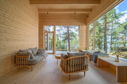 Living space interior within Two Sisters holiday home