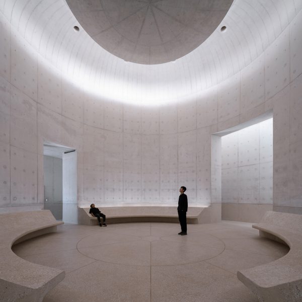 Lower level rotunda in The Chapel of Music in Aranya China