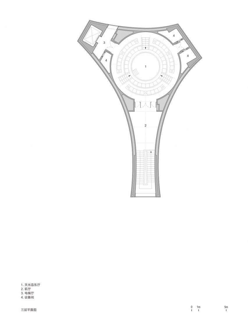 Floor plan of The Chapel of Music in Aranya China