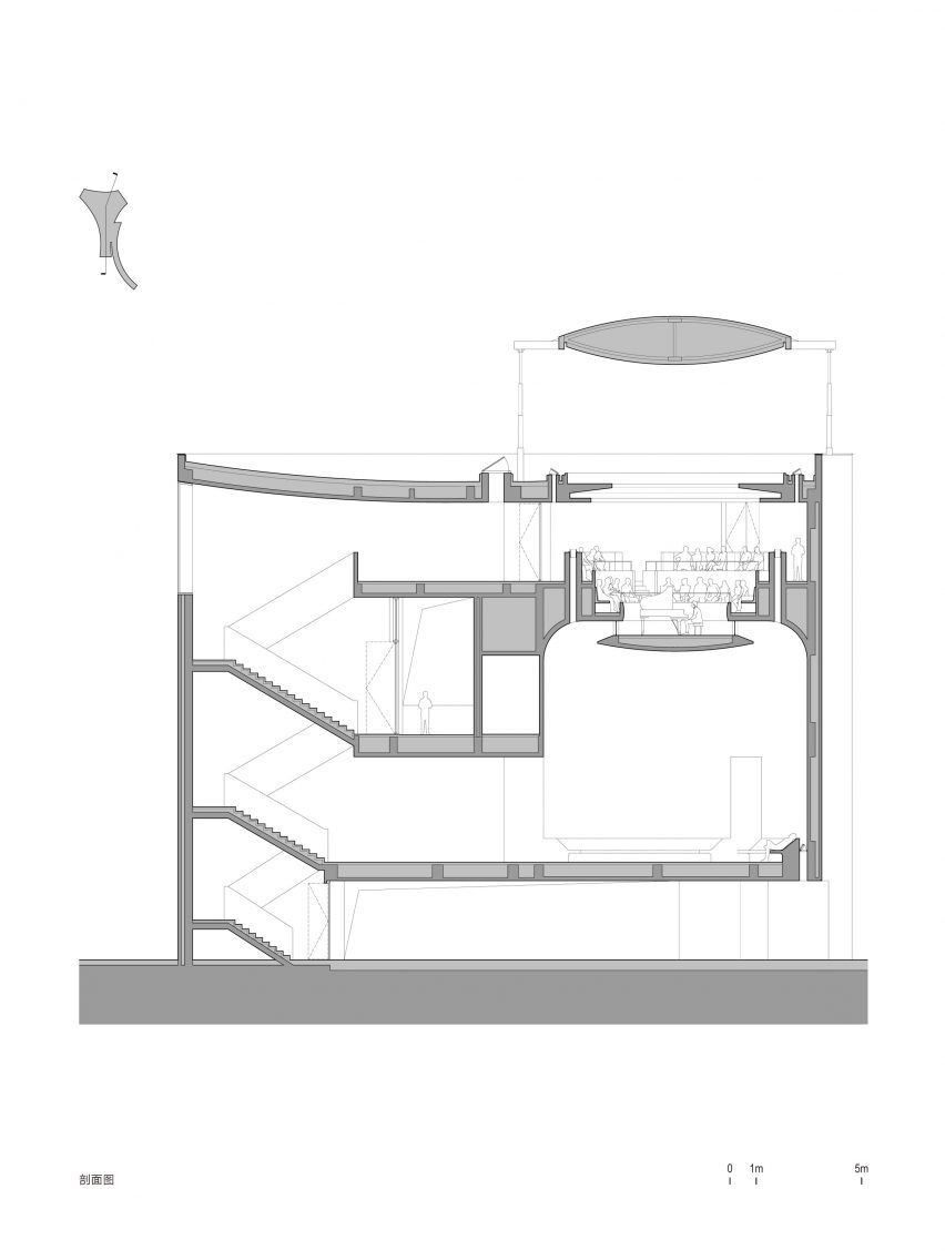 Section of The Chapel of Music in Aranya China