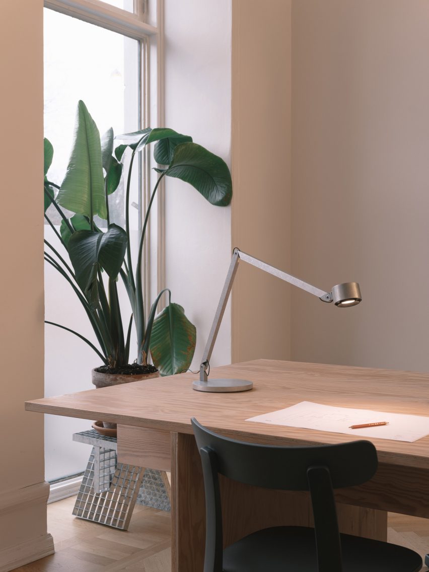 Task Light by Dirk Winkel for Wästberg in raw aluminium